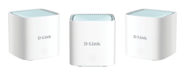 MESH D-LINK Wi-Fi 6, wireless, router AX1500, pt interior, 1500 Mbps, port LAN Gigabit, WAN Gigabit, 2.4 GHz | 5 GHz, antena interna x 4, standard 802.11ax, 3-pack „M15-3” (timbru verde 2.00 lei)