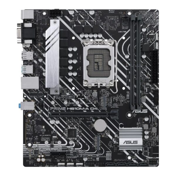 PLACA de BAZA Asus „PRIME H610M-A D4-CSM”, skt LGA 1700, mATX, Intel H610, 2 x DDR4, max. 64 GB, 4 x SATA, 2 x M.2, 7.1, „PRIME H610M-A D4-CSM”