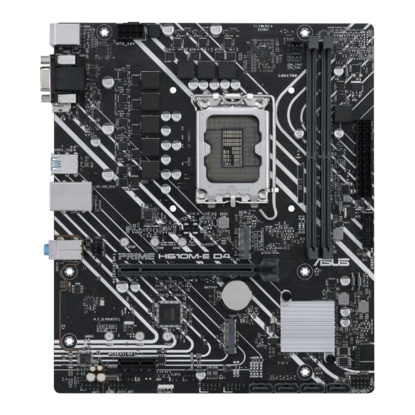 PLACA de BAZA Asus „PRIME H610M-E D4-CSM”, skt LGA 1700, mATX, Intel H610, 2 x DDR4, max. 64 GB, 4 x SATA, 2 x M.2, 7.1, „PRIME H610M-E D4-CSM”