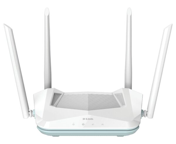 ROUTER D-Link wireless AX1500,1 x WAN Gigabit, 3 porturi LAN Gigabit, 2.4 Ghz/5 Ghz dual band, 4 antene externe, WI-FI 6 „R15” (timbru verde 0.8 lei)