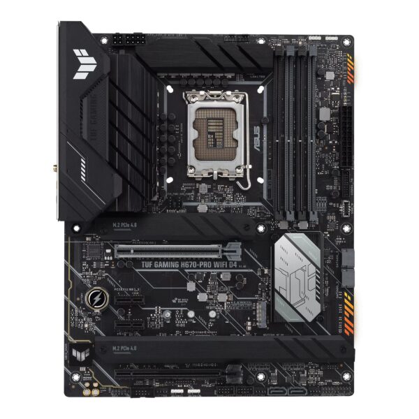 PLACA de BAZA Asus „TUF GAM H670-PRO WIFI D4”, skt LGA 1700, ATX, Intel H710, 4 x DDR4, max. 128 GB, 4 x SATA, 4 x M.2, 7.1, „TUF GAM H670-PRO WIFI D4”