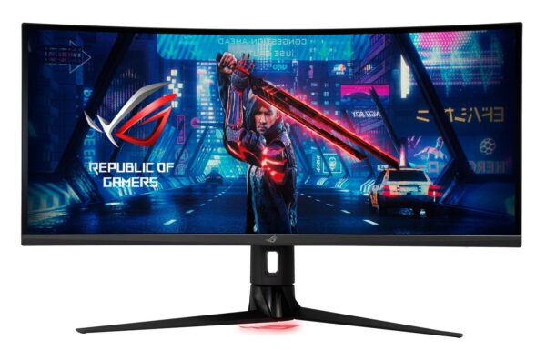 MONITOR Asus 34 inch, Gaming, IPS, UWQHD (3440 x 1440), curbat, 400 cd/mp, 1 ms, DisplayPort | HDMI, „XG349C” (timbru verde 7 lei)