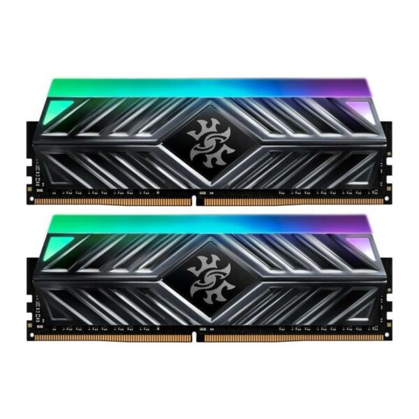 Memorie DDR Adata – gaming DDR4 32 GB, frecventa 3200 MHz, 16 GB x 2 module, radiator, iluminare RGB, „AX4U320016G16A-DT4”