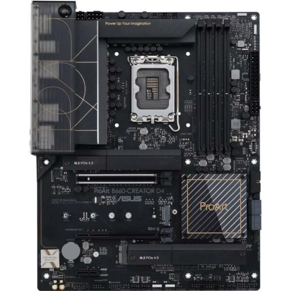 PLACA de BAZA Asus „B660-CREATOR D4”, skt LGA 1700, ATX, Intel B660, 4 x DDR4, max. 128 GB, 4 x SATA, 3 x M.2, 7.1, „B660-CREATOR D4”