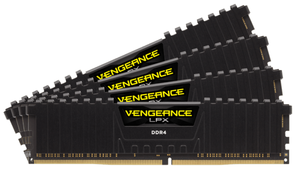 Memorie DDR Corsair DDR4 64 GB, frecventa 2400 MHz, 16 GB x 4 module, radiator, „CMK64GX4M4A2400C14”
