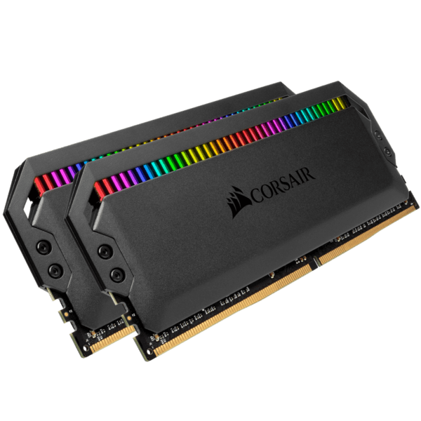 Memorie DDR Corsair DDR4 32 GB, frecventa 3466 MHz, 16 GB x 2 module, radiator, iluminare RGB, „CMT32GX4M2C3466C16”