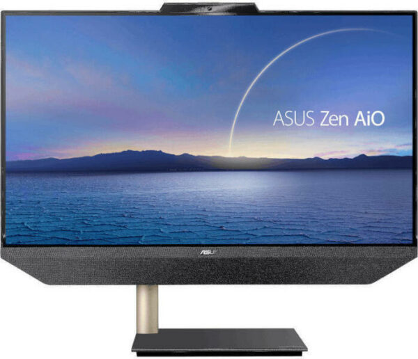 DESKTOP ASUS, All-in-one, 23.8 inch, CPU i7-10700T, NVIDIA GeForce MX 330, memorie 32 GB, SSD 256 GB, tastatura si mouse, Windows 10 Pro, „E5401WRPK-BA026R” (timbru verde 10 lei)