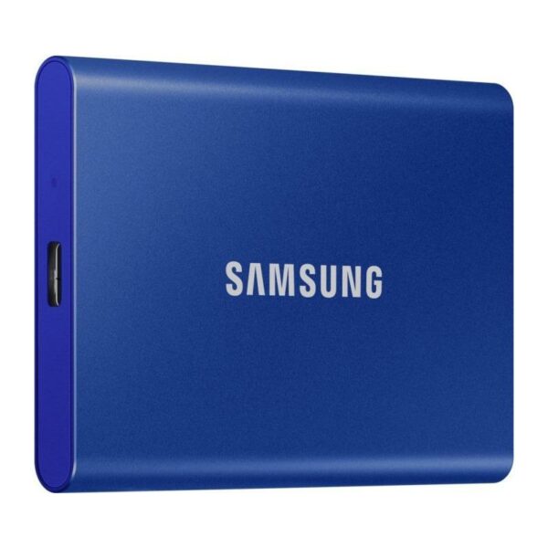 SSD. extern SAMSUNG T7, 1TB, USB 3.2 Type-C, R/W: 1050/1000 MB/s, albastru, „MU-PC1T0H/WW” (timbru verde 0.18 lei)