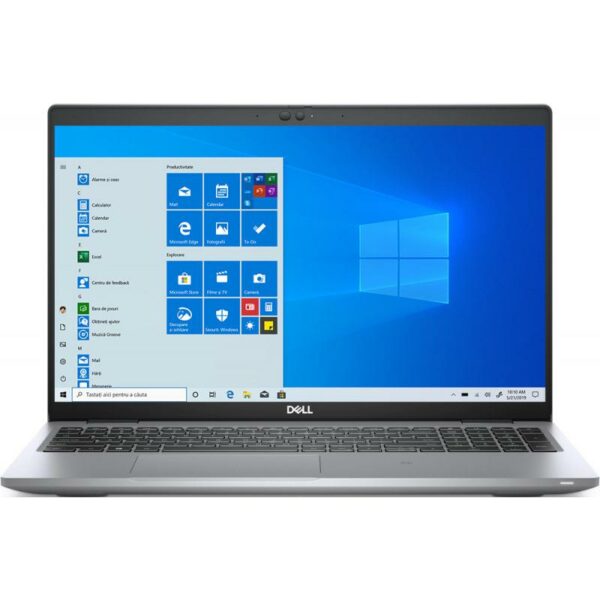 NOTEBOOK Dell, „Latitude 5520” 15.6 inch, i5-1145G7, 8 GB DDR4, SSD 512 GB, Intel Iris Xe Graphics, Windows 11 Pro, „N014L552015EMEAWP” (timbru verde 4 lei)