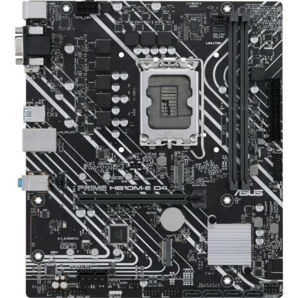 PLACA de BAZA Asus „PRIME H610M-E D4”, skt LGA 1700, ATX, Intel H610, 2 x DDR4, max. 64 GB, 4 x SATA, 2 x M.2, 7.1, „PRIME H610M-E D4”