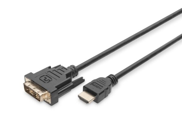 ASSMANN HDMI to DVI-D 18+1 cable 3m black bulk „AK-330300-030-S” (timbru verde 0.8 lei)