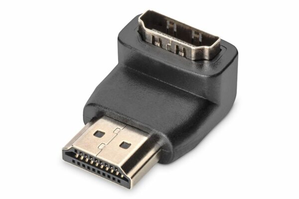 ASSMANN HDMI adapter type A 90deg angled M/F Ultra HD 60p bl gold „AK-330502-000-S” (timbru verde 0.8 lei)