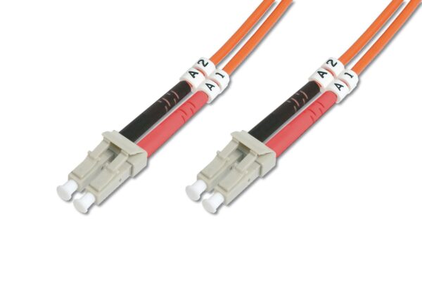 DIGITUS DK-2533-01 Fiber Optic Patch Cord LC/LC duplex 1m Multimode OM2 „DK-2533-01” (timbru verde 0.08 lei)