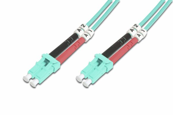 DIGITUS DK-2533-02/3 Fiber Optic Patch Cord LC/LC duplex 2m Multimode OM3 „DK-2533-02/3” (timbru verde 0.08 lei)