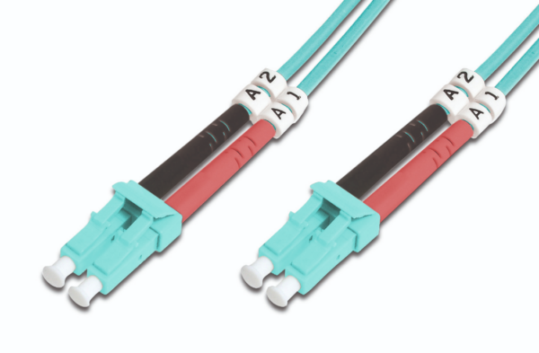 DIGITUS DK-2533-05/3 Fiber Optic Patch Cord LC/LC duplex 5m Multimode OM3 „DK-2533-05/3” (timbru verde 0.08 lei)