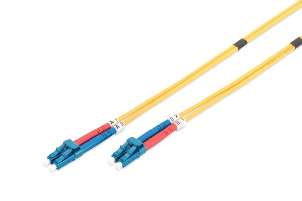 DIGITUS DK-2933-01 Fiber Optic Patch Cord LC/LC 1m duplex Singlemode OS2 „DK-2933-01” (timbru verde 0.08 lei)