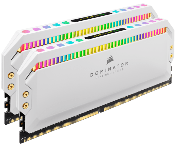 Memorie DDR Corsair „DOMINATOR PLATINUM” DDR4 16 GB frecventa 3200 MHz, 8 GB x 2 module, radiator da, iluminare RGB, latenta CL16, „CMT16GX4M2Z3200C16W”