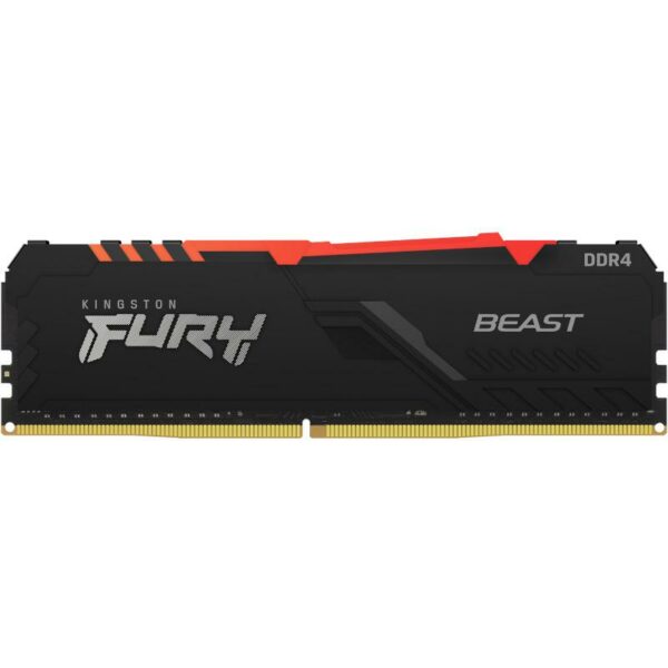 Memorie DDR Kingston Fury Beast DDR4 8 GB, frecventa 3733 MHz, 1 modul, radiator, „KF437C19BBA/8”
