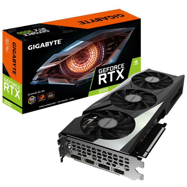 PLACA VIDEO GIGABYTE „GeForce RTX 3050 GAMING OC”, 8 GB GDDR6 128 biti, PCI Express 4.0 x 16, HDMI x 2 DisplayPort x 2, sistem racire aer, „N3050GAMING OC-8G”