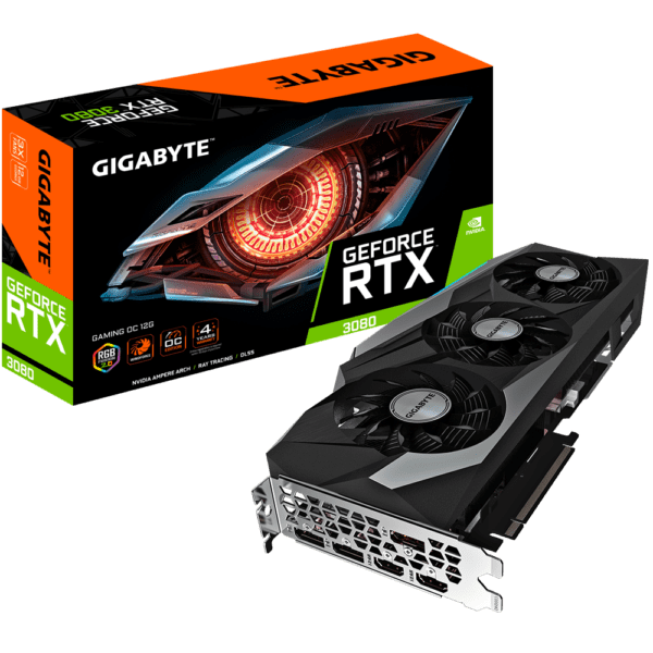 PLACA VIDEO GIGABYTE „RTX 3080 GAMING OC 12G LHR”, 12 GB GDDR6X 384 biti, PCI Express 4.0 x 16, HDMI x 2 DisplayPort x 3, sistem racire aer, „N3080GAMING OC-12G”