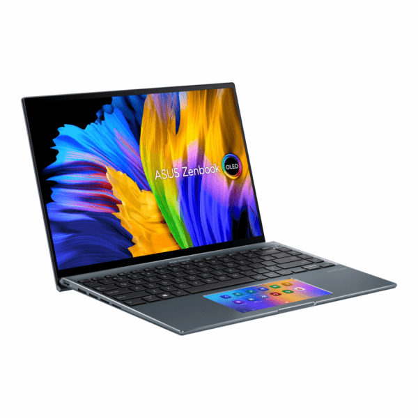 NOTEBOOK Asus, ” ZenBook 14″ 14.0 inch, i7-1165G7, 16 GB DDR4, SSD 1 TB, nVidia GeForce MX450, Windows 11 Home, „UX5400EG-KN178W” (timbru verde 4 lei)