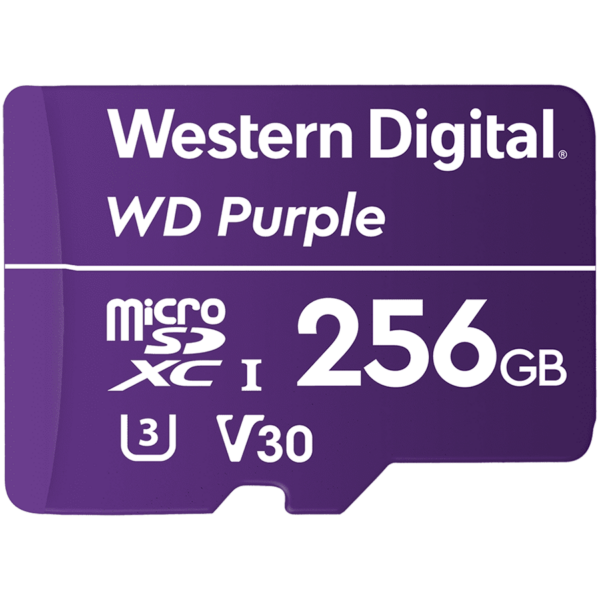 WD Purple 256GB Surveillance microSD XC Class – 10 UHS 1, „WDD256G1P0C” (timbru verde 0.03 lei)