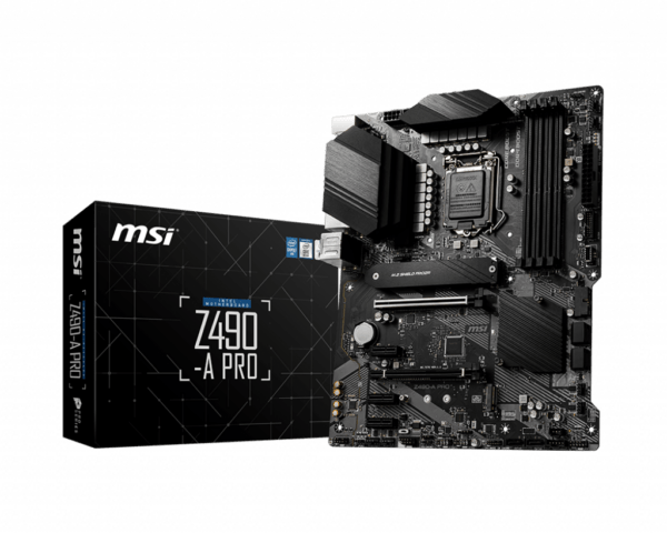 PLACA de BAZA MSI „Z490-A PRO”, skt LGA 1200, ATX, Intel Z490, 4 x DDR4, max. 128 GB, 6 x SATA, 2 x M.2, 7.1, „Z490-A PRO”