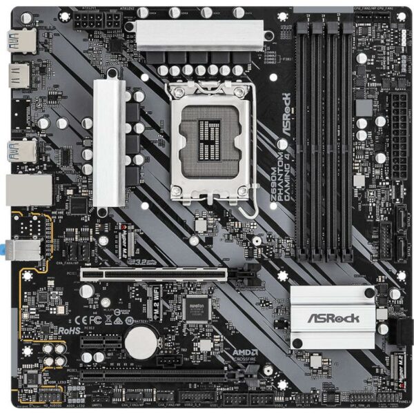 PLACA de BAZA Asrock „Z690 PHANTOM 4/D4”, skt LGA 1700, ATX, Intel Z690, 4 x DDR4, max. 128 GB, 4 x SATA, 3 x M.2, 7.1, „Z690 PHANTOM 4/D4”