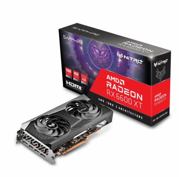 PLACA VIDEO SAPPHIRE „NITRO+ AMD Radeon RX 6600 XT”, 8 GB GDDR6 128 biti, PCI Express 4.0 x 16, HDMI DisplayPort x 3, sistem racire aer, „11309-01-20G” (timbru verde 0.8 lei)