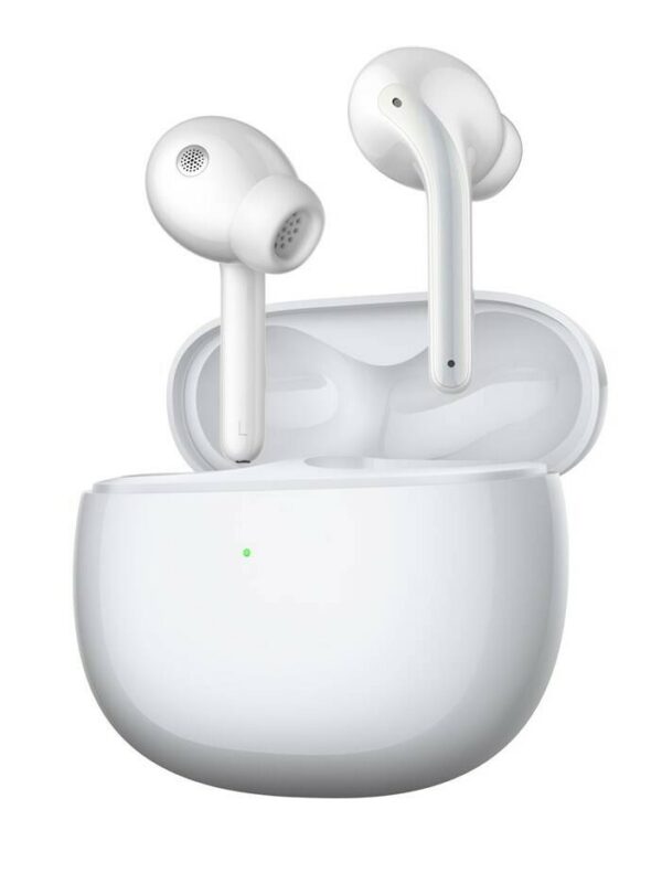 CASTI Xiaomi Buds 3, pt. smartphone, wireless, intraauriculare – butoni, microfon pe casca, conectare prin Bluetooth 5.0, Gloss White, „36265” (timbru verde 0.18 lei)