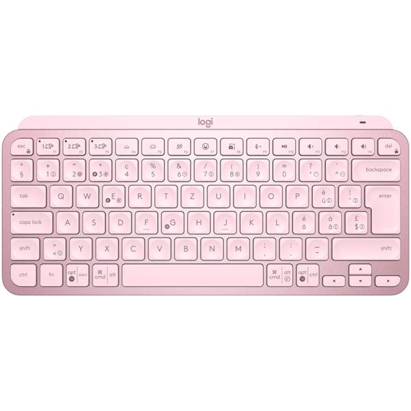 LOGITECH MX Keys Mini Minimalist Wireless Illuminated Keyboard – ROSE – US INTL – 2.4GHZ/BT – INTNL LOGITECH, „920-010500” (timbru verde 0.8 lei)