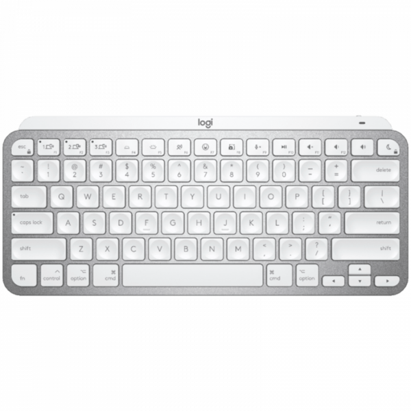 LOGITECH MX Keys Mini For Mac Minimalist Wireless Illuminated Keyboard – PALE GREY – US INTL – BT – EMEA, „920-010526” (timbru verde 0.8 lei)