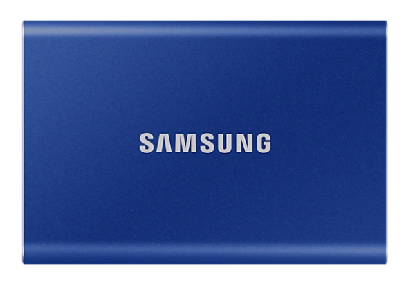SSD. extern SAMSUNG T7, 2TB, USB 3.2 gen 1, R/W: 1050/1000 MB/s, albastru, „MU-PC2T0H/WW” (timbru verde 0.18 lei)