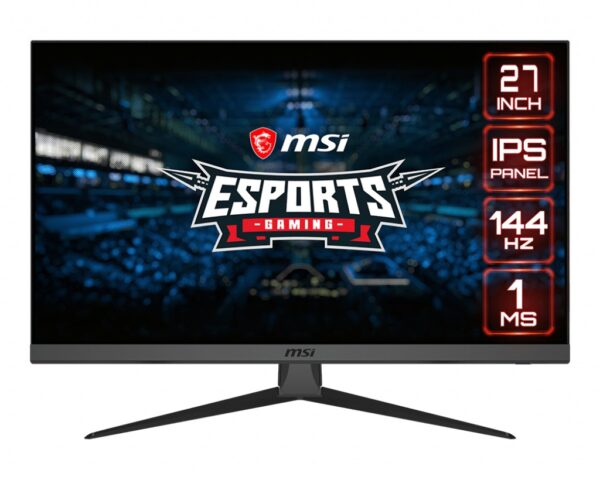 MSI Optix G272 27inch IPS FHD 144Hz 1000:1 250cd/m2 1ms 2xHDMI DP, „OPTIX G272” (timbru verde 7 lei)