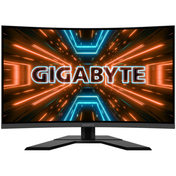 MONITOR Gigabyte 31.5 inch, Gaming, VA, WQHD (2560 x 1440), curbat, 350 cd/mp, 1 ms, Display Port | HDMI x 2, „G32QC A-EK” (timbru verde 7 lei)