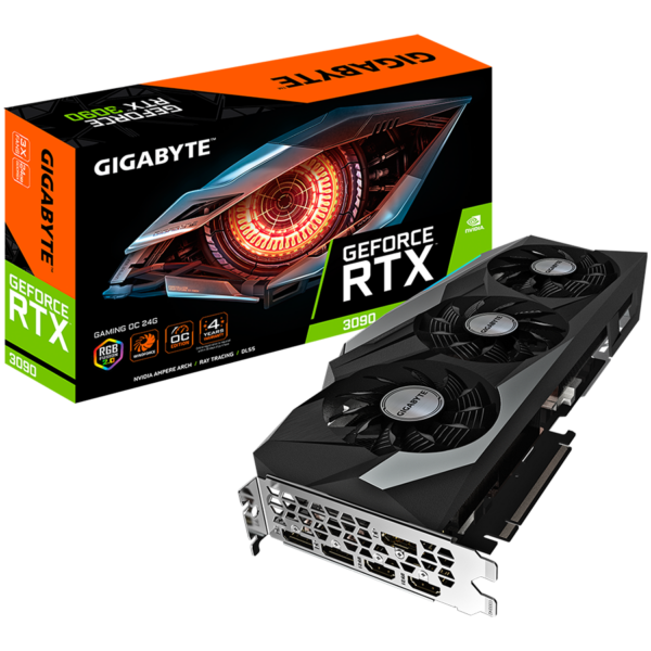 PLACA VIDEO GIGABYTE „GeForce RTX 3090 GAMING OC”, 24 GB GDDR6X 384 biti, PCI Express 4.0 x 16, HDMI x 2 DisplayPort x 3, sistem racire aer, „GV_N3090GAMING_OC_24GD_1.0”