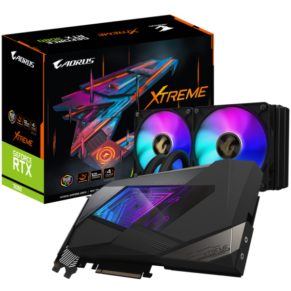 PLACA VIDEO GIGABYTE ” GeForce RTX 3080 XTRM WATERFORC”, 12 GB GDDR6X 384 biti, PCI Express 4.0 x 16, HDMI x 3 DisplayPort x 3, sistem racire aer, „N3080AORUSX W-12G”