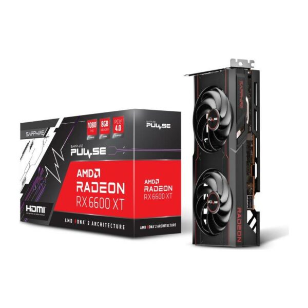 PLACA VIDEO SAPPHIRE „PULSE AMD RADEON RX 6600 XT OC”, 8 GB GDDR6 128 biti, PCI Express 4.0 x 16, HDMI DisplayPort x 3, sistem racire aer, „11309-03-20G” (timbru verde 0.8 lei)