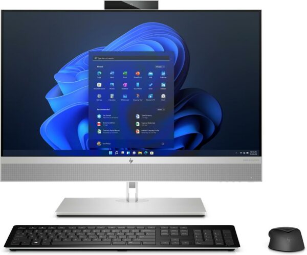 DESKTOP HP, „EliteOne 800 G8” All-in-one, 27 inch, CPU i7-10700, Intel UHD Graphics 630, memorie 16 GB, SSD 512 GB, tastatura si mouse, Windows 10 Pro, „273C4EA” (timbru verde 10 lei)