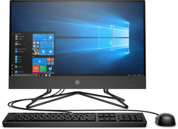 DESKTOP HP, „200G4” All-in-one, 21.5 inch, CPU i5-10210U, Intel UHD Graphics 630, memorie 8 GB, SSD 256 GB, tastatura si mouse, FreeDos, „2Z363EA” (timbru verde 10 lei)