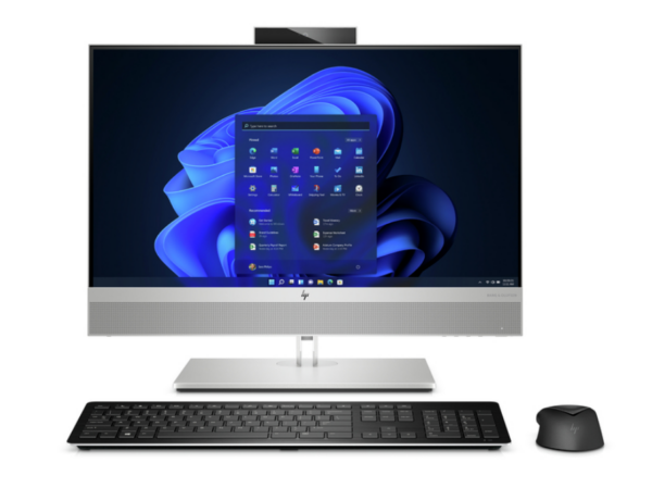 DESKTOP HP, „EliteDesk 800 G8” All-in-one, 24 inch, CPU i5-11500, Intel UHD Graphics 750, memorie 16 GB, SSD 512 GB, tastatura si mouse, Windows 10 Pro, „42T30EA#ABB” (timbru verde 10 lei)
