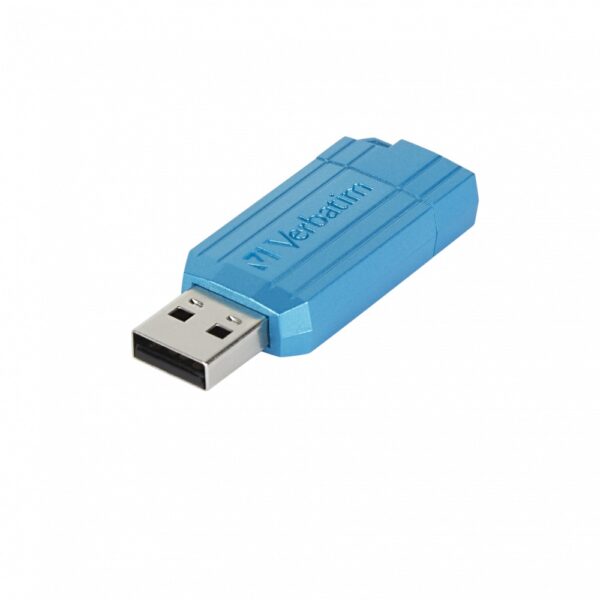 MEMORIE USB VERBATIM PINSTRIPE 64GB BLUE „49961” (timbru verde 0.03 lei)