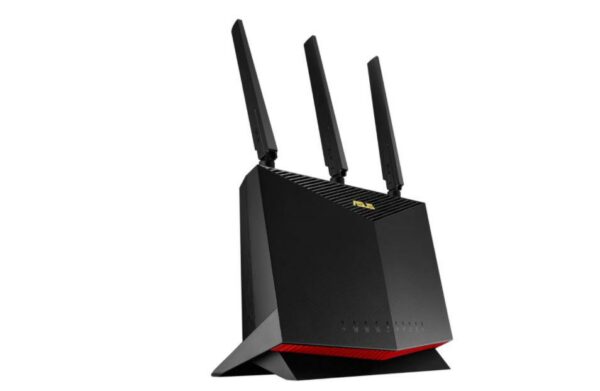 ASUS DUAL-BAND AC2600 LTE MODEM ROUTER, „4G-AC86U” (timbru verde 0.8 lei)