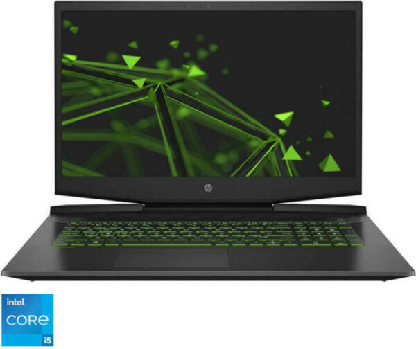 NOTEBOOK HP, „Pavilion Gaming Mallorca 21C1” 17.3 inch, i5-11300H, 8 GB DDR4, SSD 256 GB, HDD 1 TB, nVidia GeForce RTX 3050 Ti, Free DOS, „4Q6X9EA#AKE” (timbru verde 4 lei)