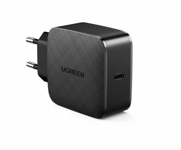 INCARCATOR retea Ugreen, „CD217” Quick Charge 65W GaN, 1 x USB Type-C 5V/3A, negru „70817” (timbru verde 0.18 lei) – 6957303878178