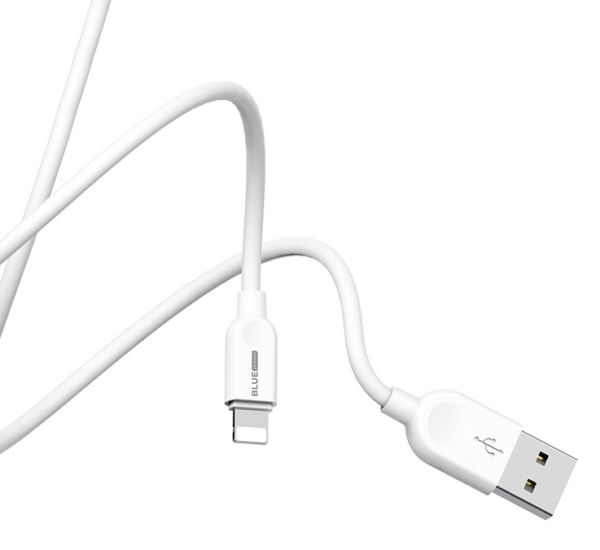 Cablu Date si Incarcare USB la Lightning Blue Power BL2BX14 LinkJet, 2 m, 3A, Alb „314532” (timbru verde 0.08 lei)