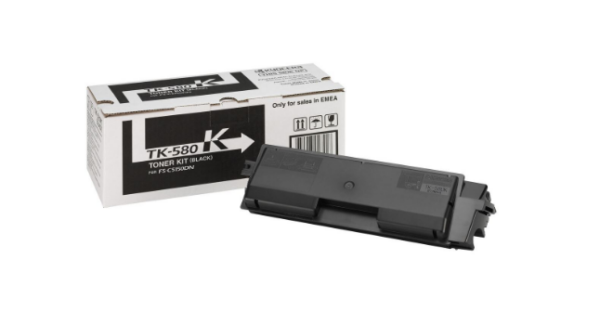 Toner Original Kyocera Black TK-580K, pentru FS-C5150DN, ECOSYS P6021cdn 3.5K, „TK-580K”