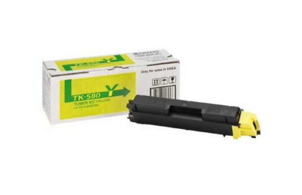 Toner Original Kyocera Yellow TK-580Y, pentru FS-C5150DN, ECOSYS P6021cdn 2.8K, „TK-580Y”