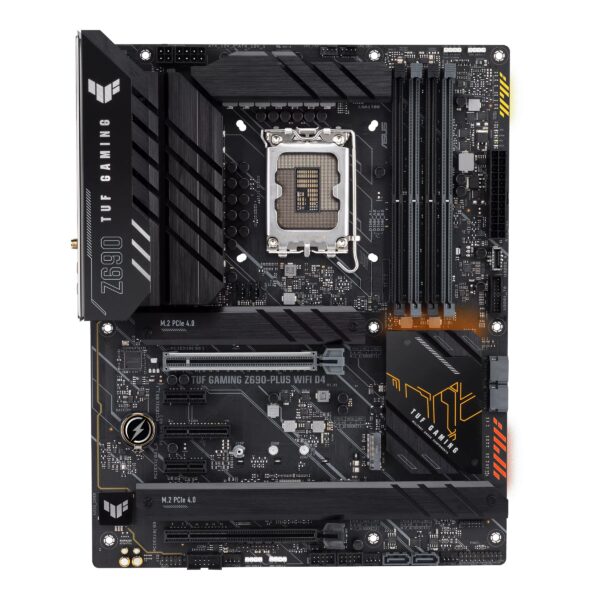 PLACA de BAZA Asus „TUF Z690-PLUS WIFI”, skt LGA 1700, ATX, Intel Z690, 4 x DDR4, max. 128 GB, 4 x SATA, 4 x M.2, 5.1, „TUF Z690-PLUS WIFI”