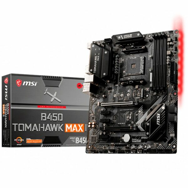 PLACA de BAZA MSI „B450_TOMAHAWK_MAX_II”, skt AM4, ATX, AMD B450, 4 x DDR4, max. 128 GB, 2 x SATA, 1 x M.2, 7.1, „B450_TOMAHAWK_MAX_II”